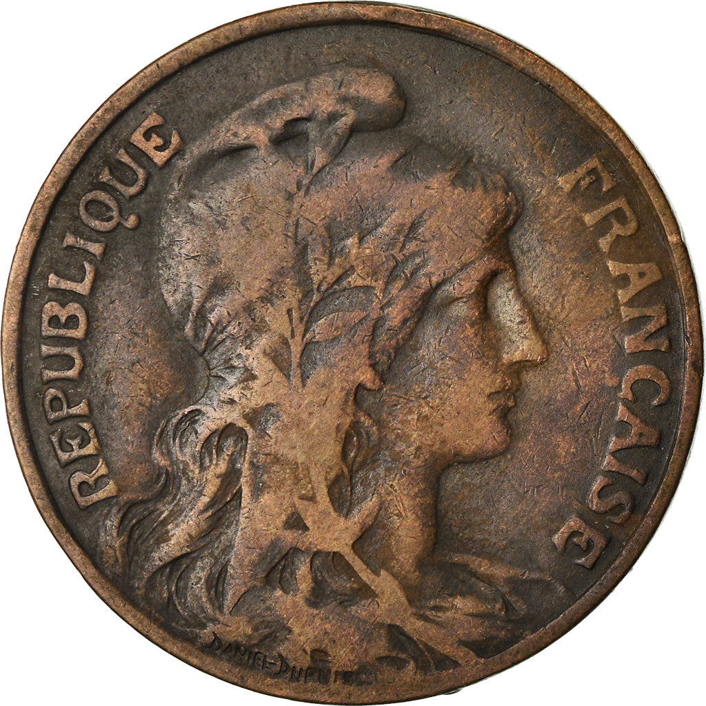 Moneta, Francia, Dupuis, 10 Centimes, 1910, Paris, MB, Bronzo, KM:843