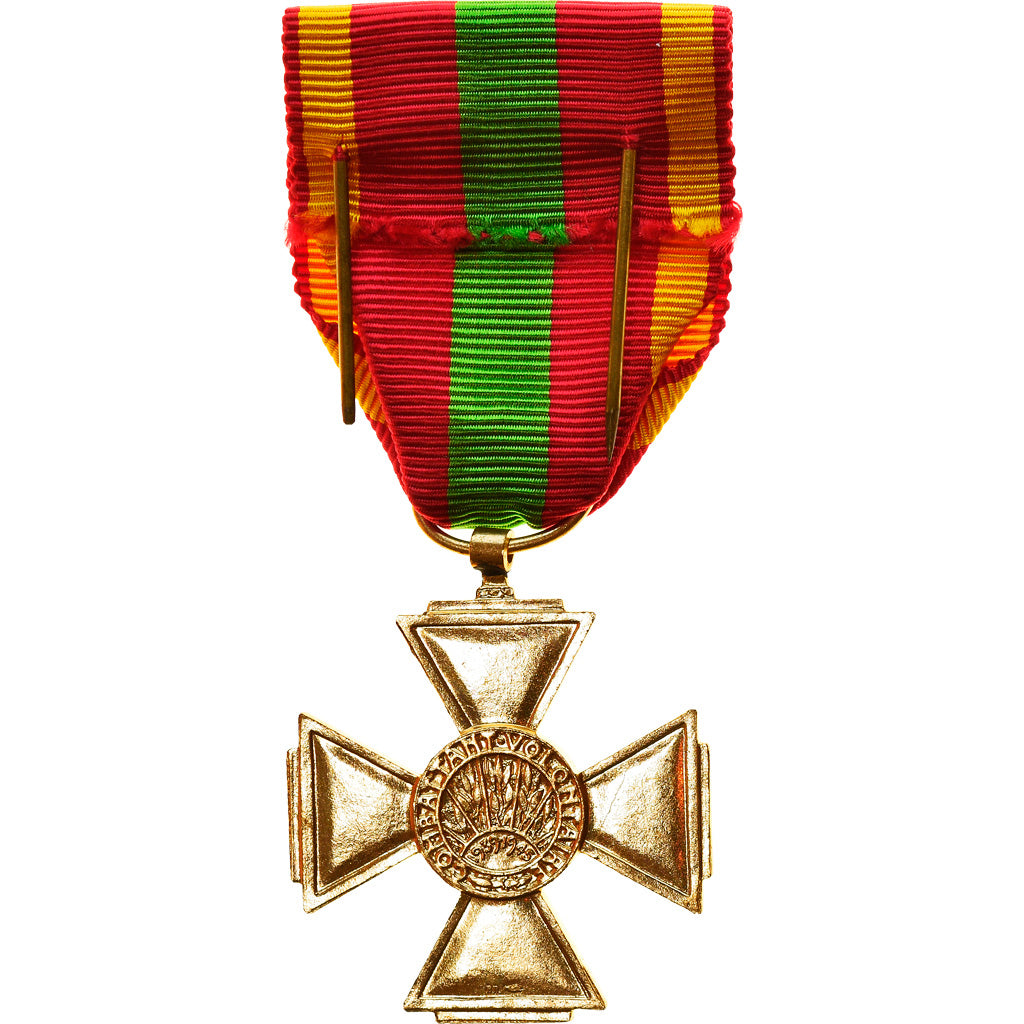 France, Croix du Combattant Volontaire, Medal, 1939-1945, Uncirculated, Gilt