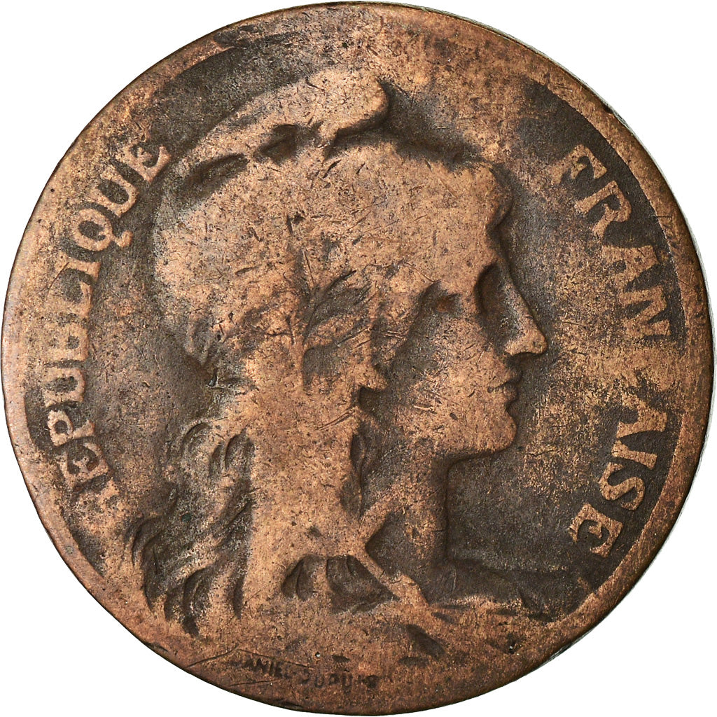 Coin, France, Dupuis, 5 Centimes, 1898, Paris, VF(20-25), Bronze, KM:842