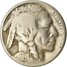 Moneta, USA, Buffalo Nickel, 5 Cents, 1925, U.S. Mint, Philadelphia, VF(20-25)