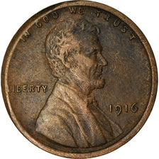 Coin, United States, Lincoln Cent, Cent, 1916, U.S. Mint, Philadelphia