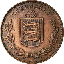 Coin, Guernsey, 8 Doubles, 1938, Heaton, Birmingham, AU(50-53), Bronze, KM:14