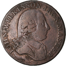 Moneta, Gran Bretagna, Warwickshire, John Wilkinson, Halfpenny Token, 1791, MB+