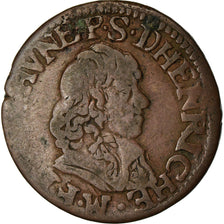 Monnaie, FRENCH STATES, BOISBELLE & HENRICHEMONT, Double Tournois, 1642