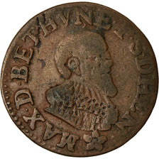 Monnaie, FRENCH STATES, BOISBELLE & HENRICHEMONT, Double Tournois, 1641, TTB