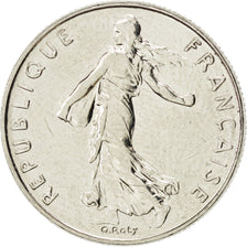 FRANCE, Semeuse, 1/2 Franc, 1999, Paris, KM #931.1, MS(63), Nickel, 19.5,...