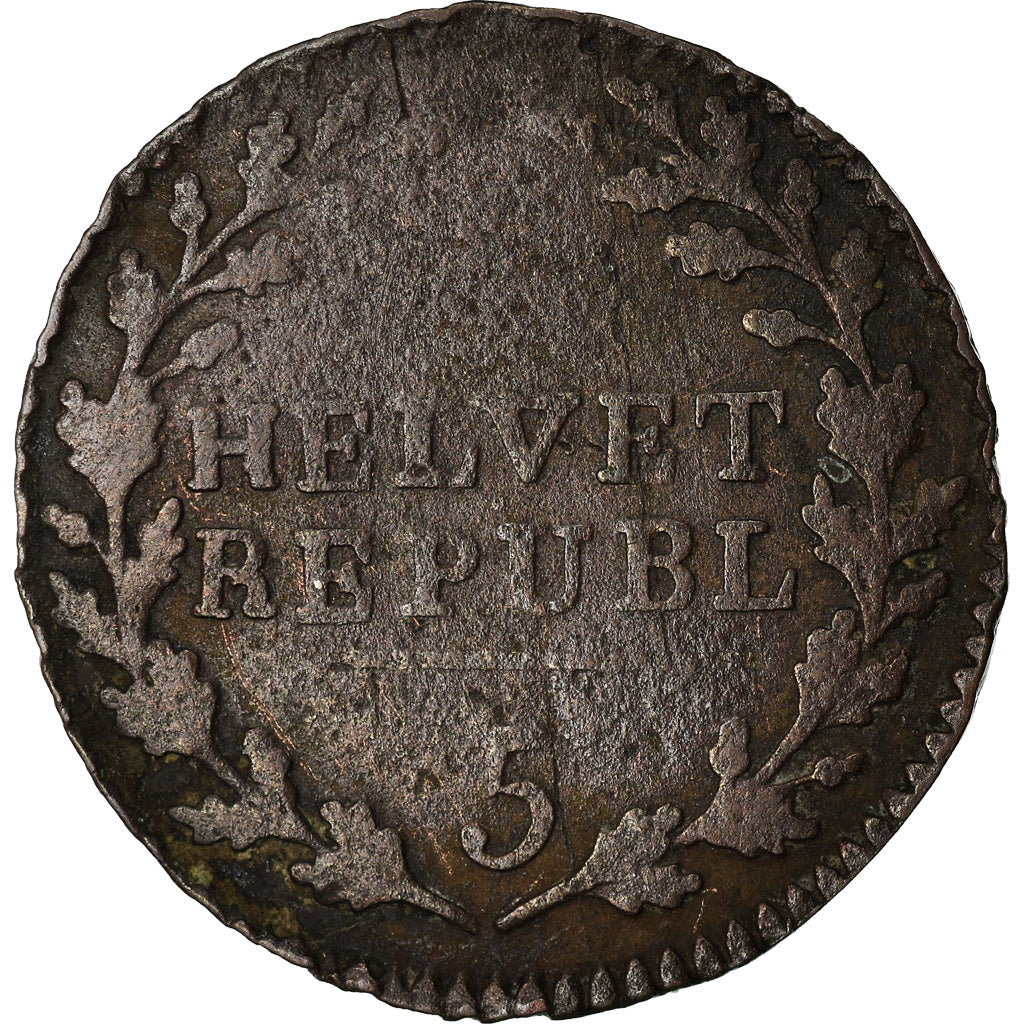 Munten, Zwitserland, 1/2 Batzen, 1799, Bern, FR+, Billon, KM:A6