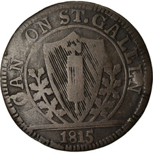Coin, SWISS CANTONS, SAINT GALL, Batzen, 1815, VF(30-35), Billon, KM:110