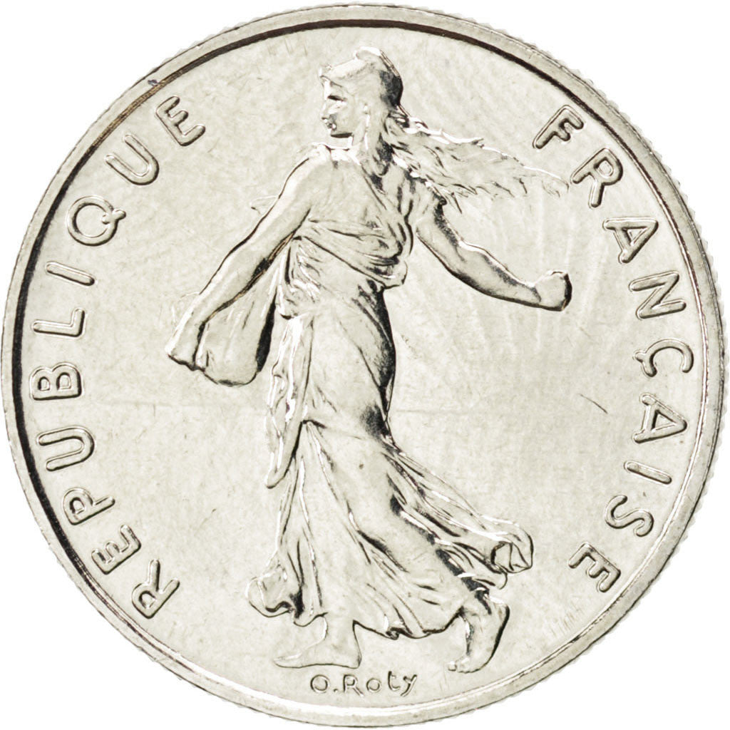 Münze, Frankreich, Semeuse, 1/2 Franc, 2000, UNZ, Nickel, KM:931.1, Gadoury:429