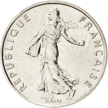 Coin, France, Semeuse, 1/2 Franc, 2000, MS(63), Nickel, KM:931.1, Gadoury:429