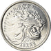 Coin, Ethiopia, Cent, 1977, British Royal Mint, MS(65-70), Aluminum, KM:43.1