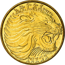 Coin, Ethiopia, 5 Cents, 2004, MS(64), Brass plated steel, KM:44.3