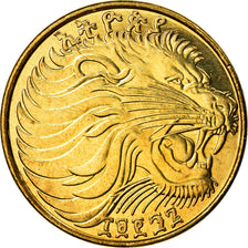 Moneta, Etiopia, 10 Cents, 2004, SPL, Acciaio placcato ottone, KM:45.3