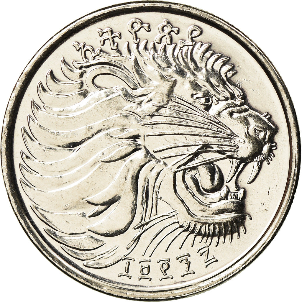 Coin, Ethiopia, 25 Cents, 2005, Royal Canadian Mint, MS(63), Copper-Nickel