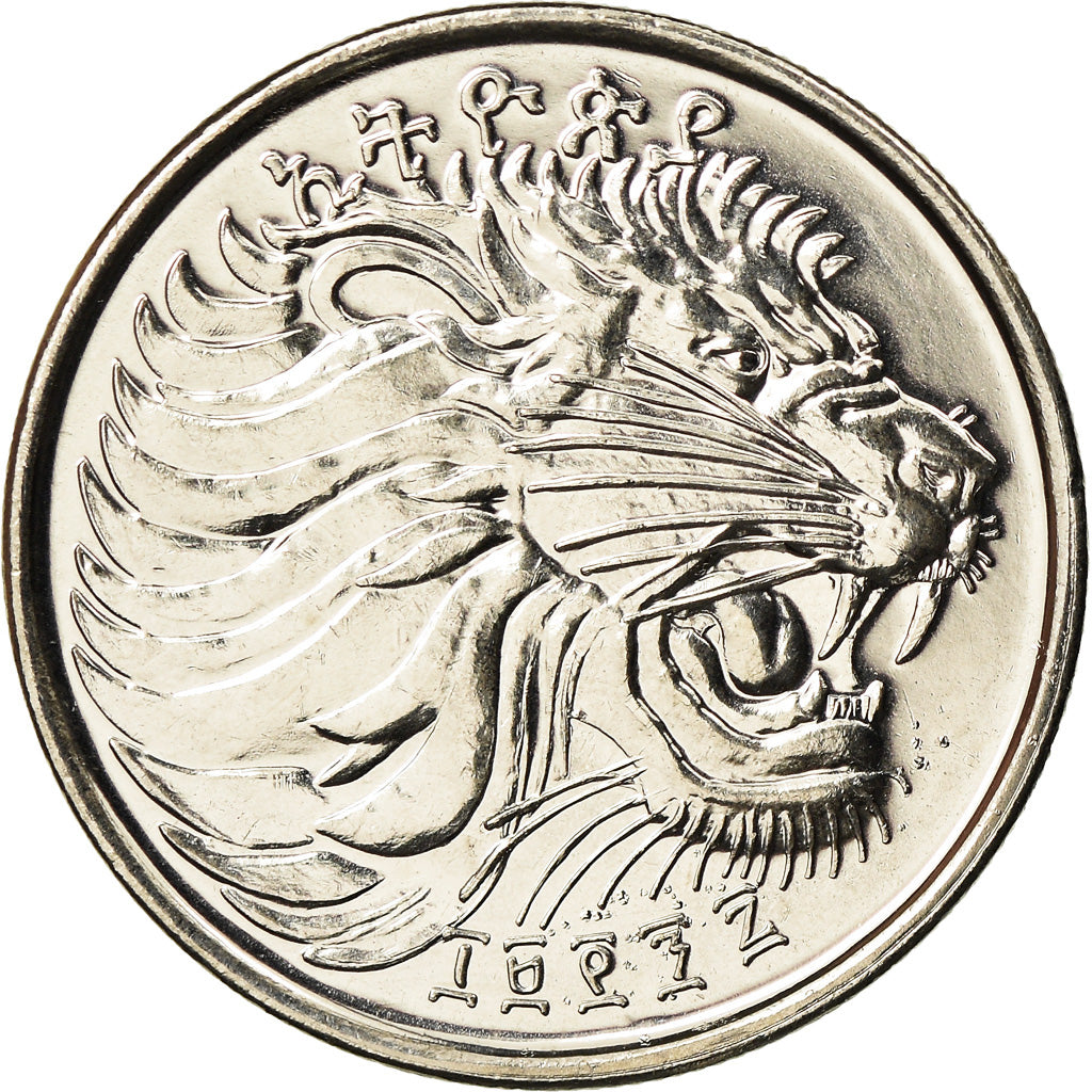 Coin, Ethiopia, 25 Cents, 2005, Royal Canadian Mint, MS(64), Copper-Nickel