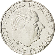 FRANCE, Charles de Gaulle, Franc, 1988, Paris, KM #963, EF(40-45), Nickel, 24,..