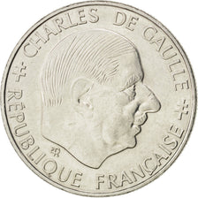 FRANCE, Charles de Gaulle, Franc, 1988, Paris, KM #963, EF(40-45), Nickel, 24,..