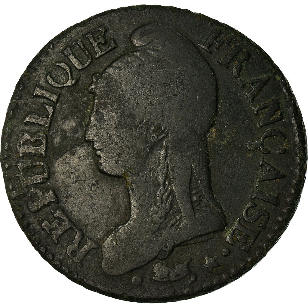 Coin, France, Dupré, 5 Centimes, AN 5, Orléans, VF(20-25), Bronze, KM:640.9