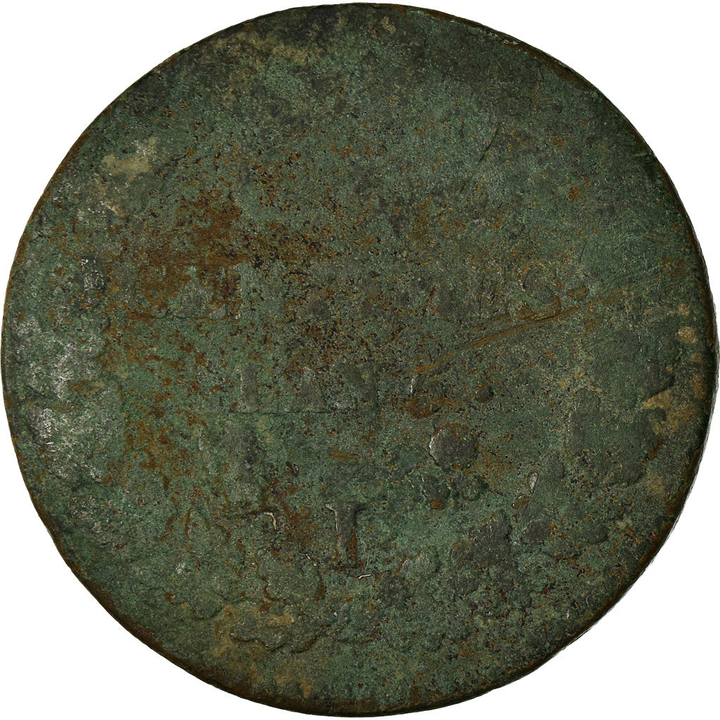 Moeda, França, Dupré, 5 Centimes, AN 5, Limoges, VG(8-10), Bronze, KM:640.7