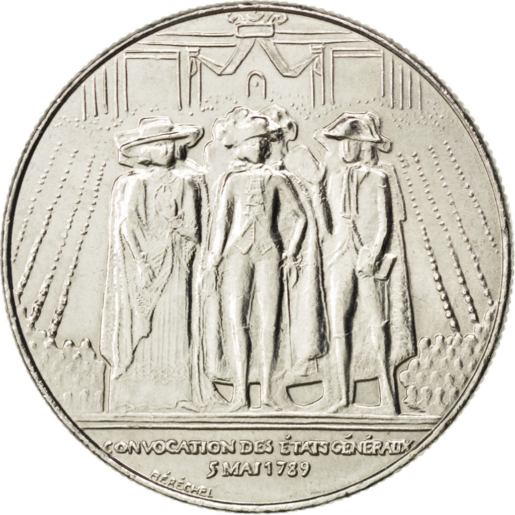 FRANCE, États généraux, Franc, 1989, KM #967, MS(63), Nickel, 24, Gadoury #477, 