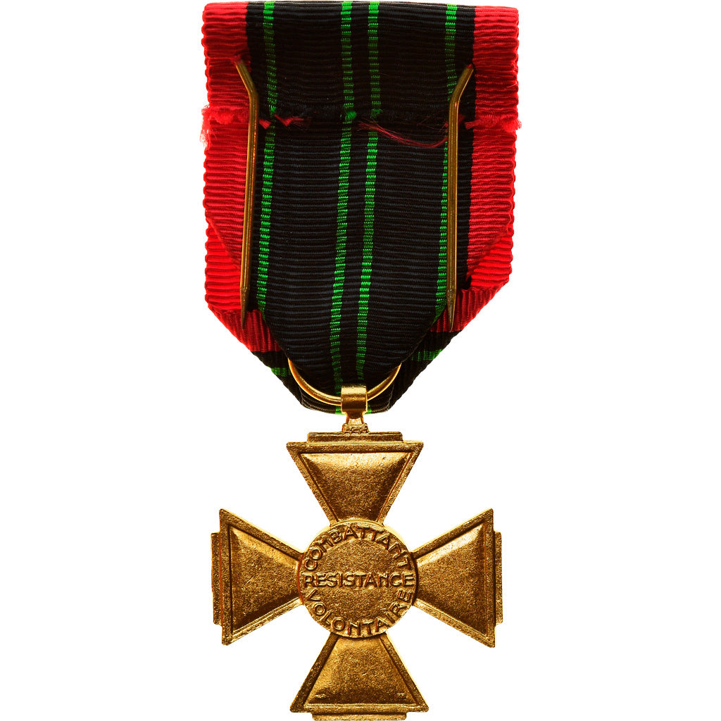 France, Croix du Combattant Volontaire de la Résistance, Medal, 1939-1945