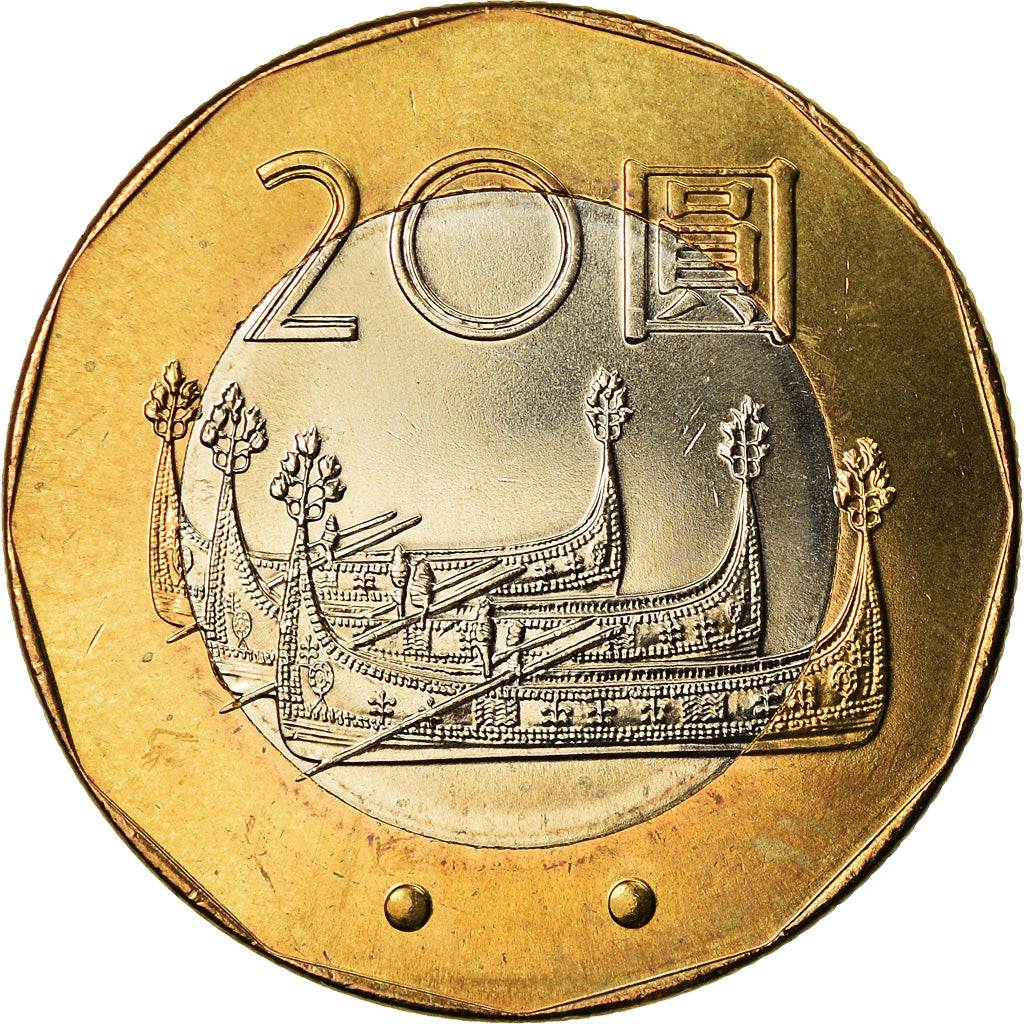 Monnaie, République de Chine, TAIWAN, 20 Yuan, 2001, SPL, Bi-Metallic, KM:565