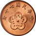 Coin, CHINA, REPUBLIC OF, TAIWAN, 1/2 Yuan, 1981, MS(63), Bronze, KM:550