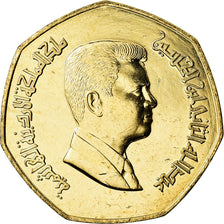 Moneta, Jordania, Abdullah II, 1/4 Dinar, 2004, MS(64), Mosiądz niklowy, KM:83
