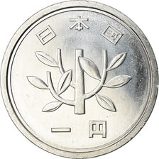 Moeda, Japão, Akihito, Yen, 1996, MS(65-70), Alumínio, KM:95.2