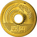 Coin, Japan, Akihito, 5 Yen, 2003, MS(64), Brass, KM:96.2