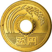 Coin, Japan, Akihito, 5 Yen, 2003, MS(64), Brass, KM:96.2