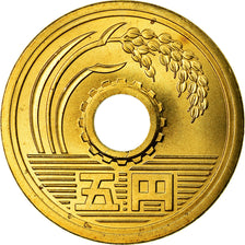 Coin, Japan, Akihito, 5 Yen, 2003, MS(64), Brass, KM:96.2