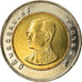 Thailand, Rama IX, 10 Baht, 2001, MS(63), Bi-Metallic, KM:227