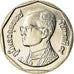 Thailandia, Rama IX, 5 Baht, 2006, Rame ricoperto in rame-nichel, SPL, KM:219