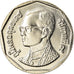 Moneda, Tailandia, Rama IX, 5 Baht, 2001, SC+, Cobre - níquel recubierto de