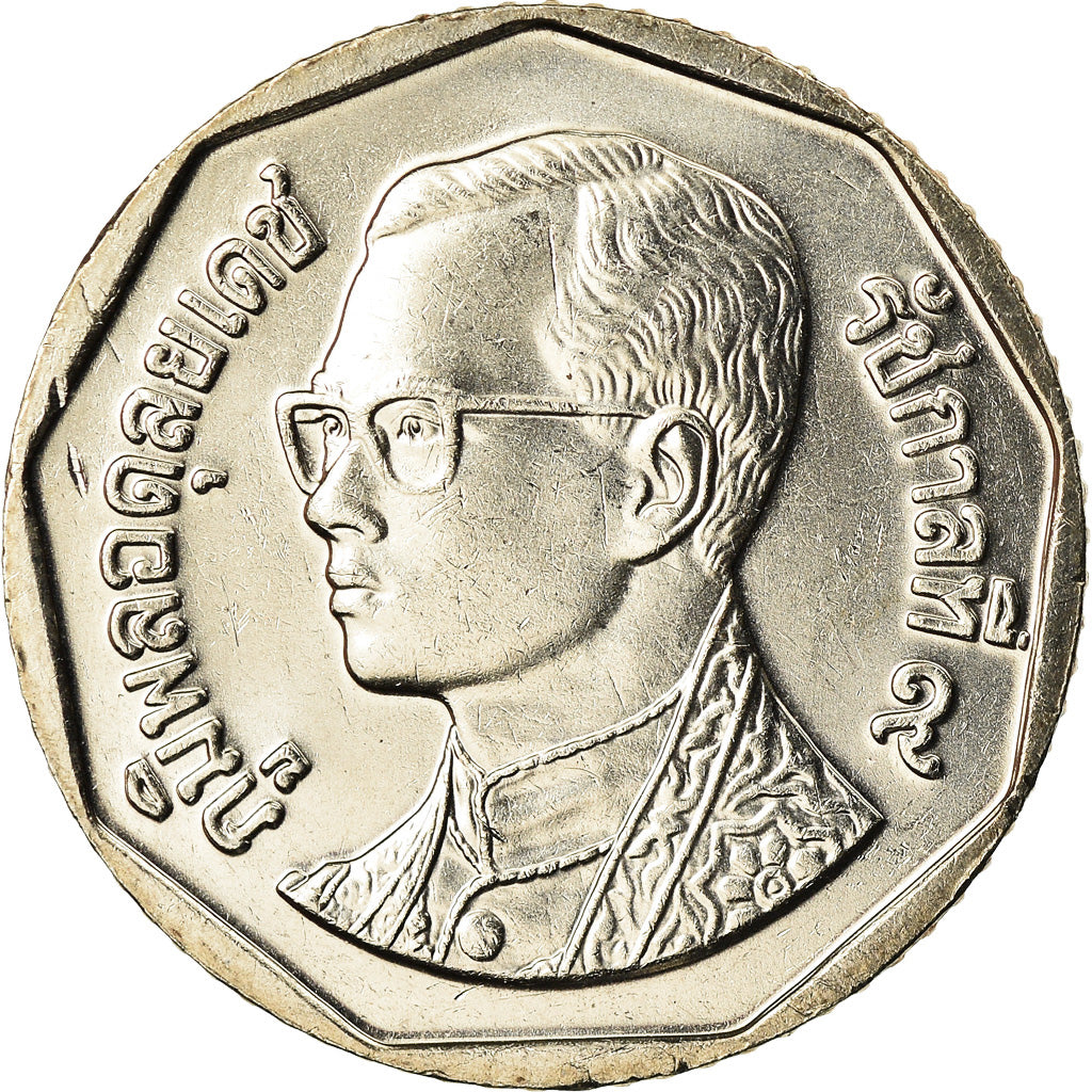 Monnaie, Thaïlande, Rama IX, 5 Baht, 2001, SPL+, Copper-Nickel Clad Copper