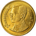Coin, Thailand, Rama IX, 50 Satang = 1/2 Baht, 2005, MS(64), Aluminum-Bronze