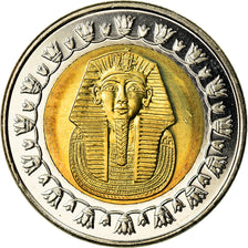 Coin, Egypt, Pound, 2007/AH1428, Cairo, MS(63), Bi-Metallic, KM:940a