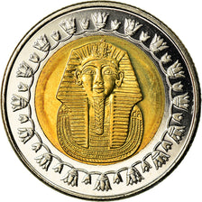 Coin, Egypt, Pound, 2007/AH1428, Cairo, MS(63), Bi-Metallic, KM:940a