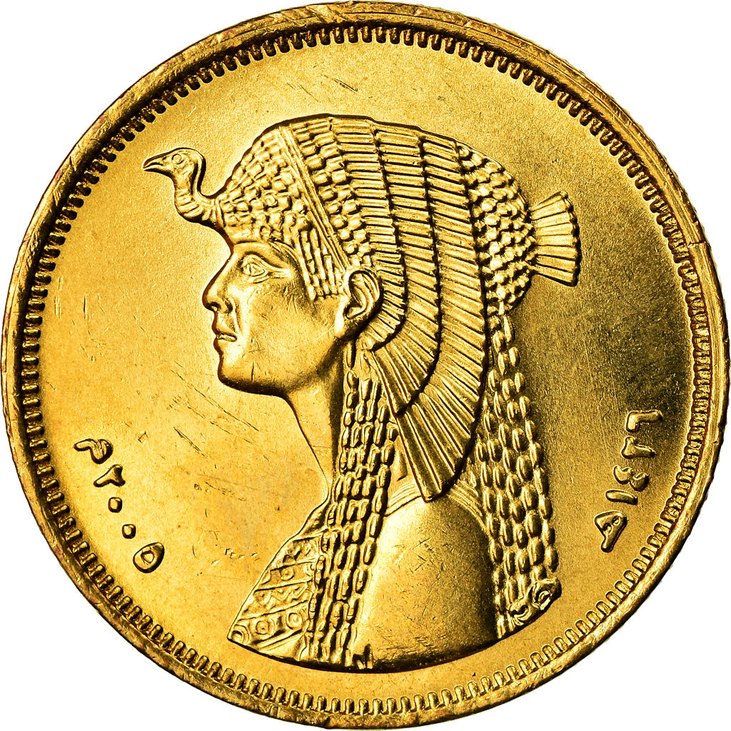 Coin, Egypt, 50 Piastres, 2005, Cairo, MS(63), Brass, KM:942.1