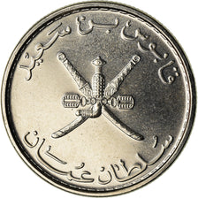 Coin, Oman, Qabus bin Sa'id, 25 Baisa, 2008, British Royal Mint, MS(64), Nickel