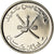 Moeda, Omã, Qabus bin Sa'id, 25 Baisa, 2008, British Royal Mint, MS(64), Aço