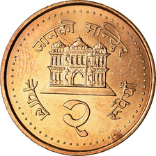 Münze, Nepal, SHAH DYNASTY, Gyanendra Bir Bikram, 2 Rupees, 2003, Kathmandu