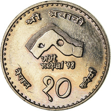 Monnaie, Népal, SHAH DYNASTY, Birendra Bir Bikram, 10 Rupee, 1997, Kathmandu