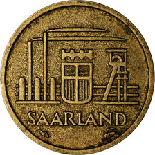 Moneta, SAARLAND, 10 Franken, 1954, Paris, BB, Alluminio-bronzo, KM:1