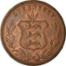 Coin, Guernsey, 8 Doubles, 1864, Heaton, Birmingham, EF(40-45), Bronze, KM:7