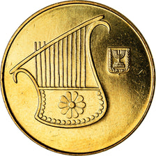 Coin, Israel, 1/2 New Sheqel, 2006, MS(64), Aluminum-Bronze, KM:159