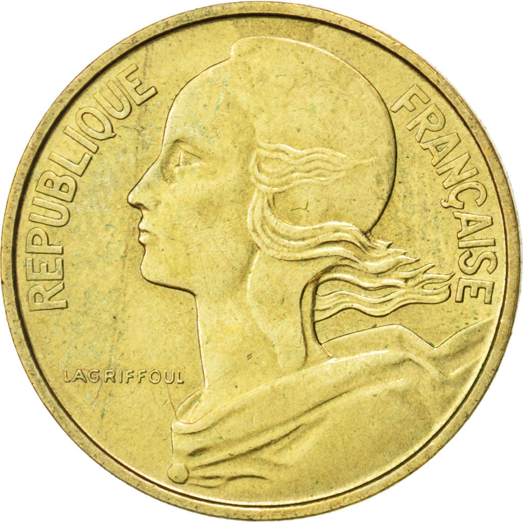 FRANCE, Marianne, 10 Centimes, 1971, Paris, KM #929, AU(55-58),...