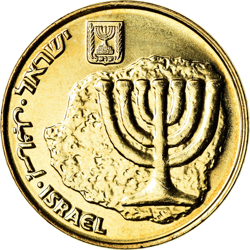 Münze, Israel, 10 Agorot, 2009, UNZ, Aluminum-Bronze, KM:158