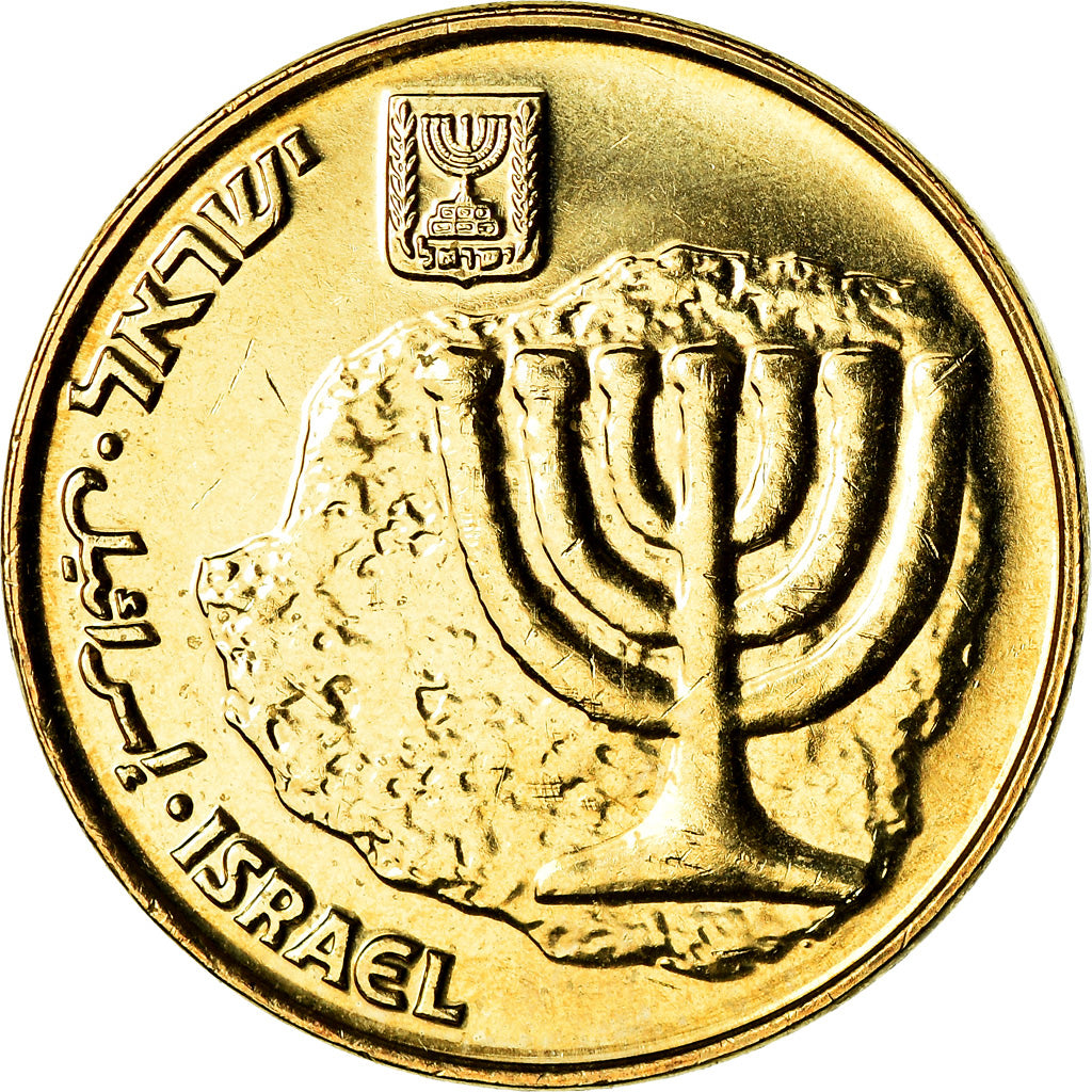 Münze, Israel, 10 Agorot, 2009, UNZ+, Aluminum-Bronze, KM:158